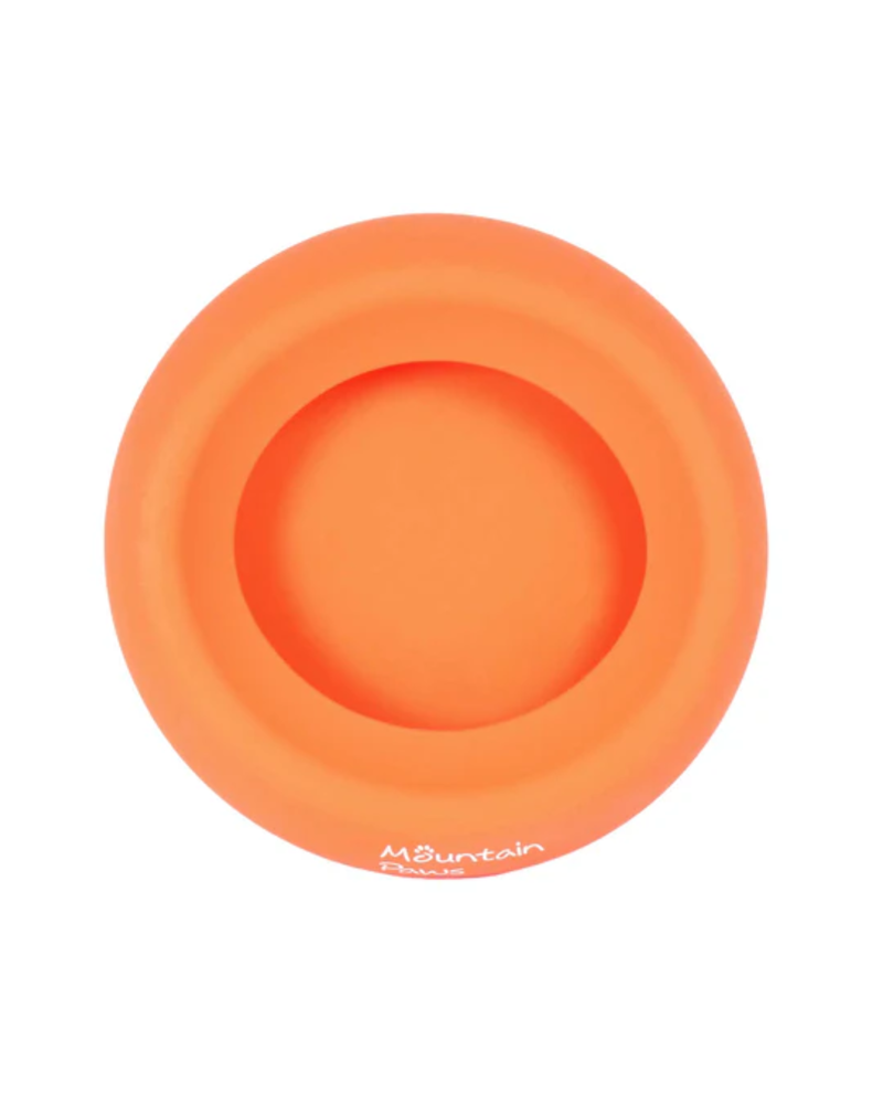Mountain Paws Splashproof Dog Bowl in Orange-1