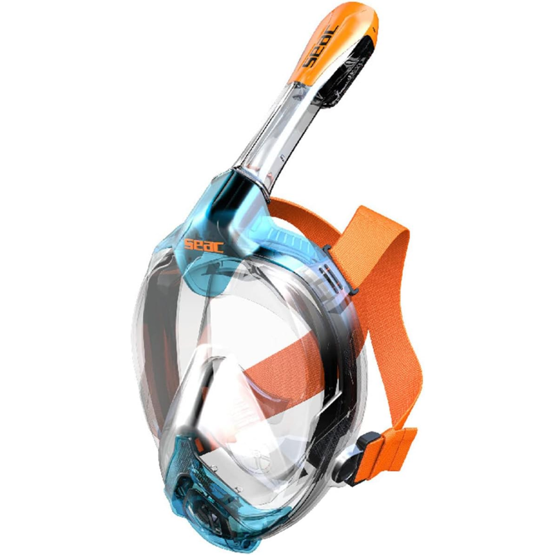 Seac Libera Fullface Mask in Aquamarine / Orange