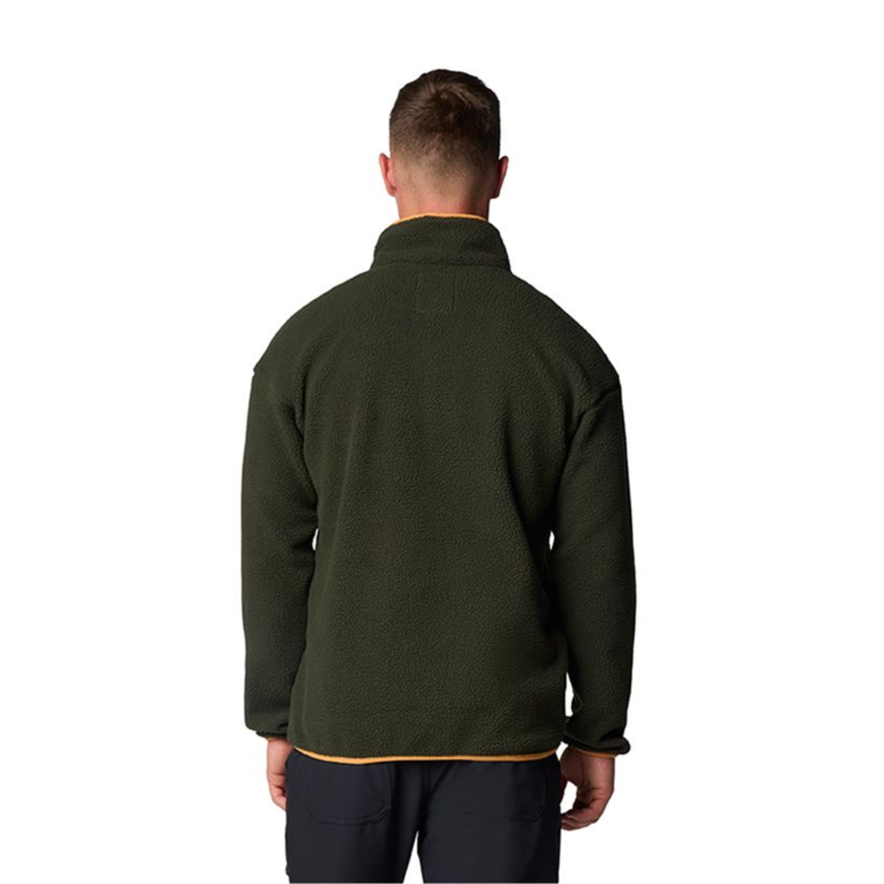 Columbia Mens Helvetia II Half Snap Fleece in Greenscape-1