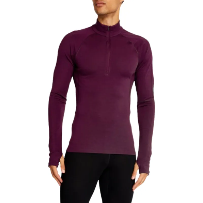 Icebreaker Mens 300 MerinoFine Polar LS Half Zip in Nightshade