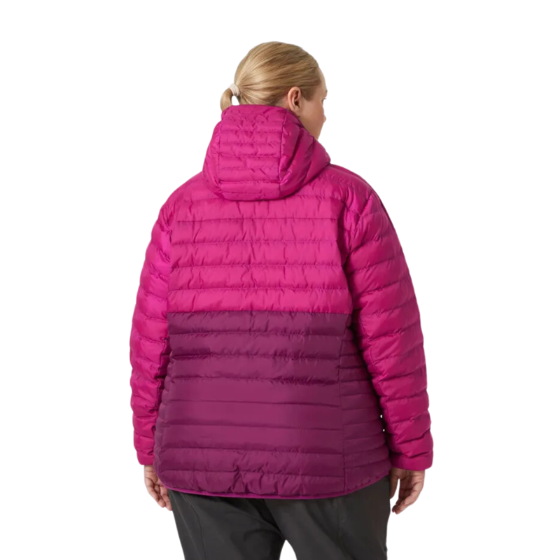Helly Hansen Womens Banff Hooded Plus Insulator in Dark Magenta-1