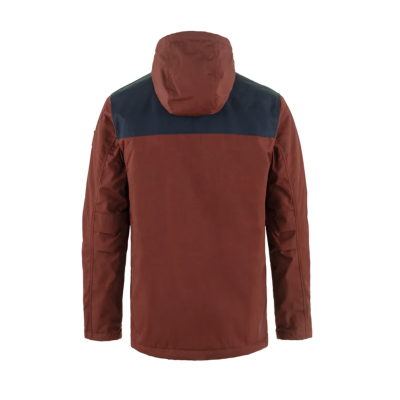 Fjallraven Mens Greenland Winter Jacket in Maroon / Dark Navy-1