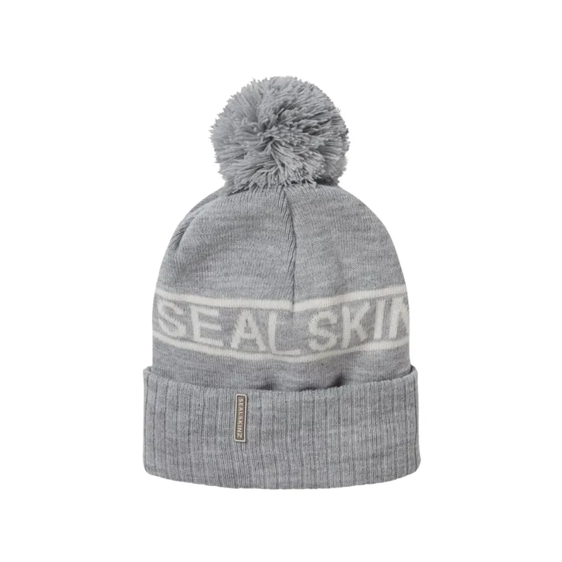 Sealskinz Heacham Bobble Hat in Grey