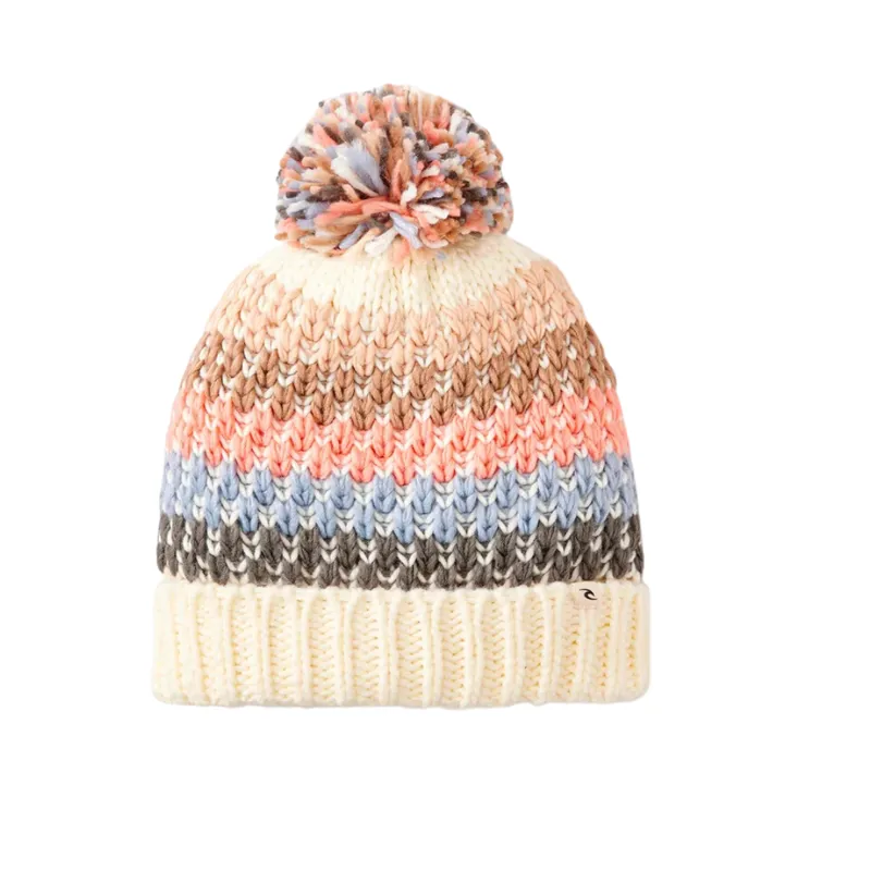 Rip Curl Cosy Reg Pom Pom Beanie in Multico
