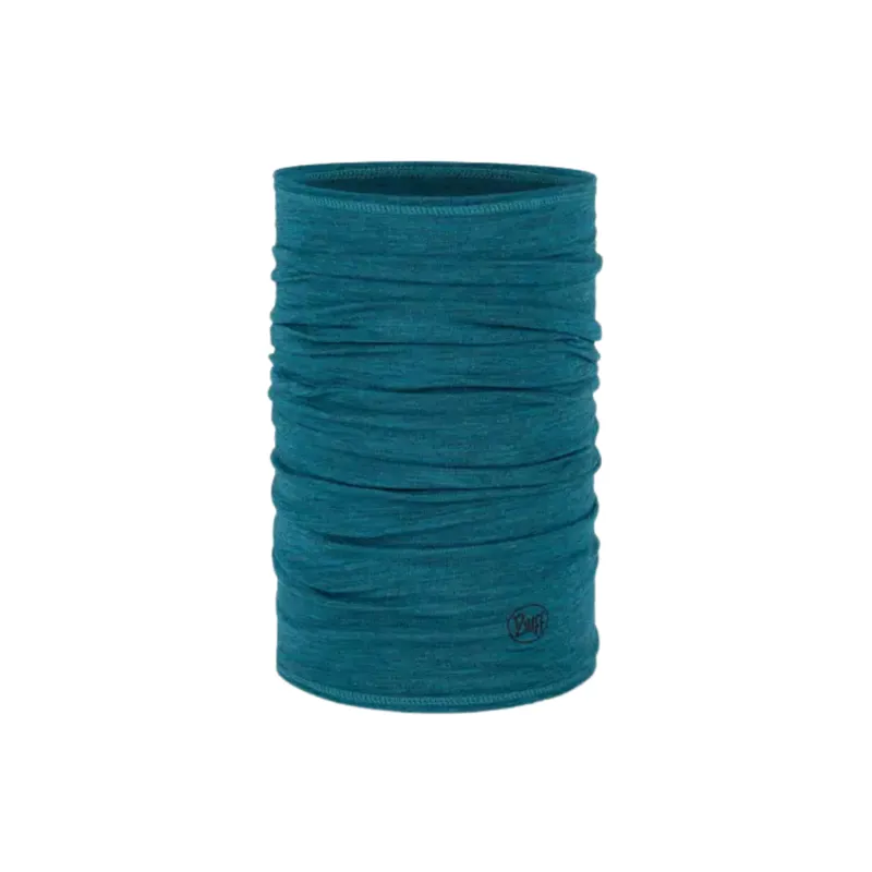 Buff Merino Lightweight Neckwear in Solid Teal
