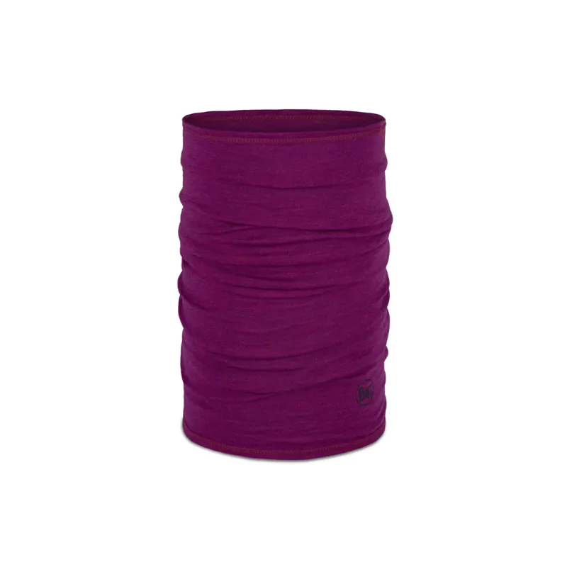 Buff Merino Lightweight Neckwear in Solid Magenta