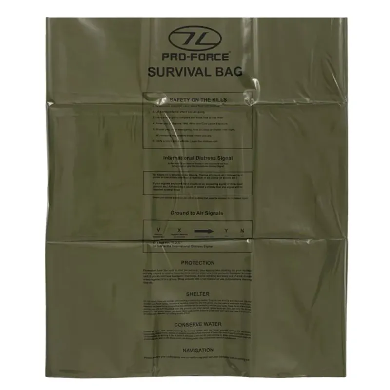 Highlander Emergency Survival Bag in Olive Green