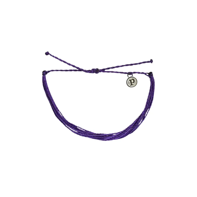 Pura Vida Bright Solid Original Bracelet in Purple