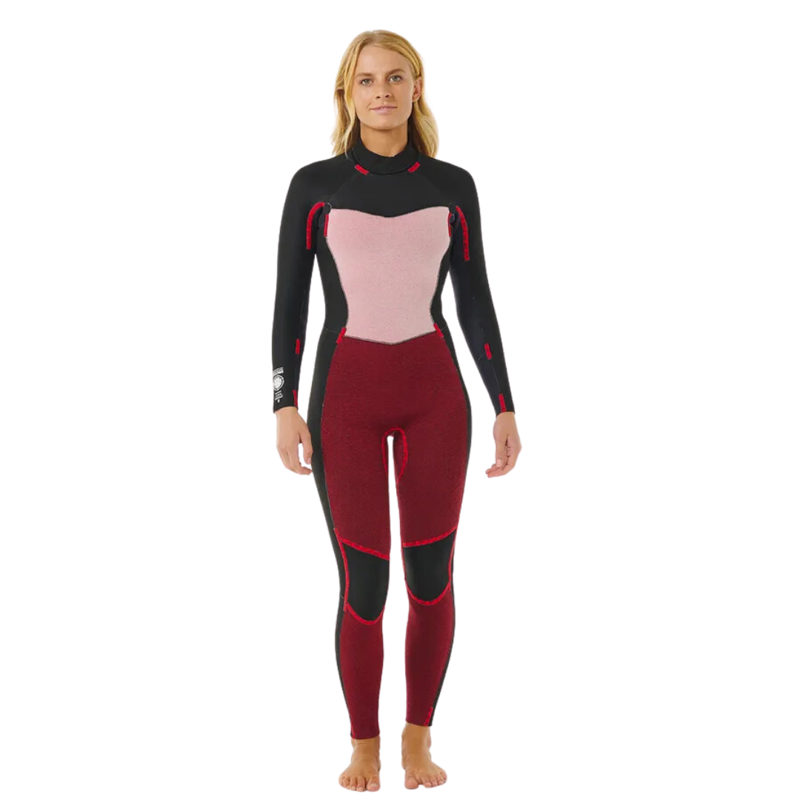 Rip Curl Womens Dawn Patrol 5/3 Back Zip Sub in Rust-2
