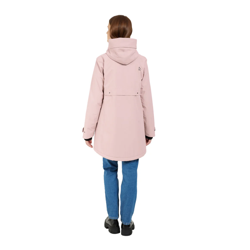 Didriksons Womens Helle Parka 5 in Oyster Lilac -1