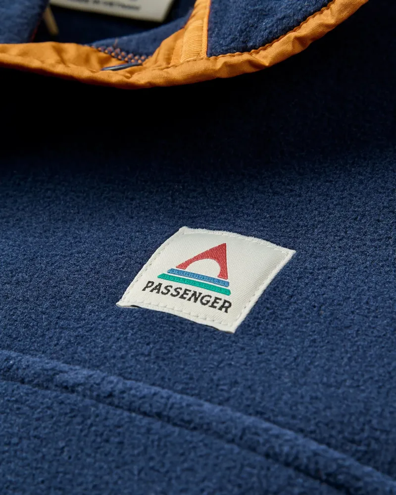 Passenger Men's Dusk Recycled Polartec Fleece in Rich Navy-5