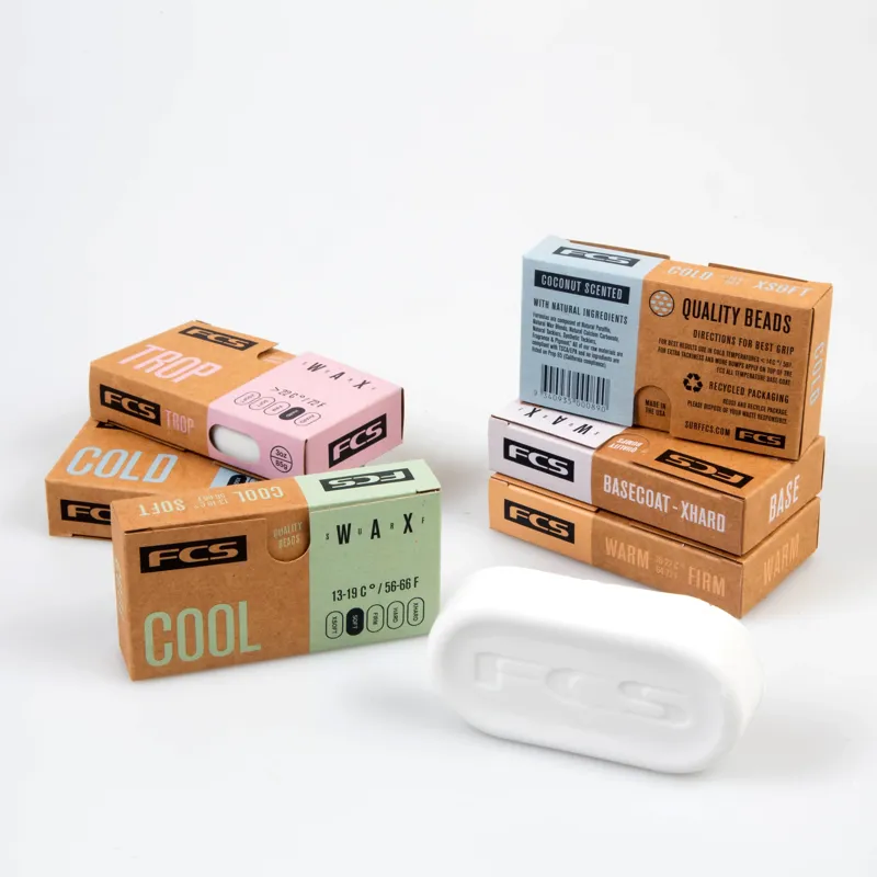 FCS Warm Surf Wax in White-3