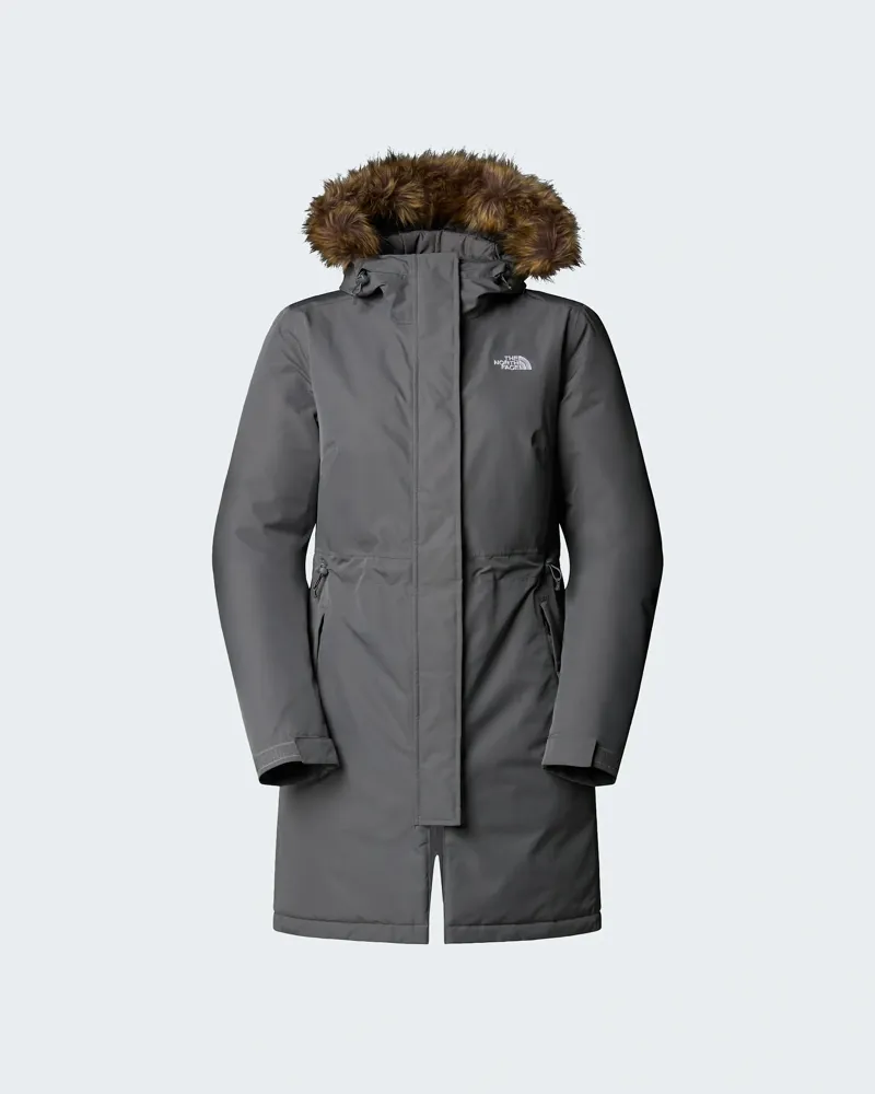 The North Face Women's Zaneck Parka in Smoked Pearl-1