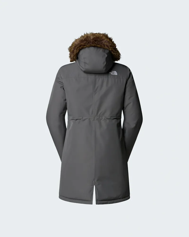 The North Face Women's Zaneck Parka in Smoked Pearl-2