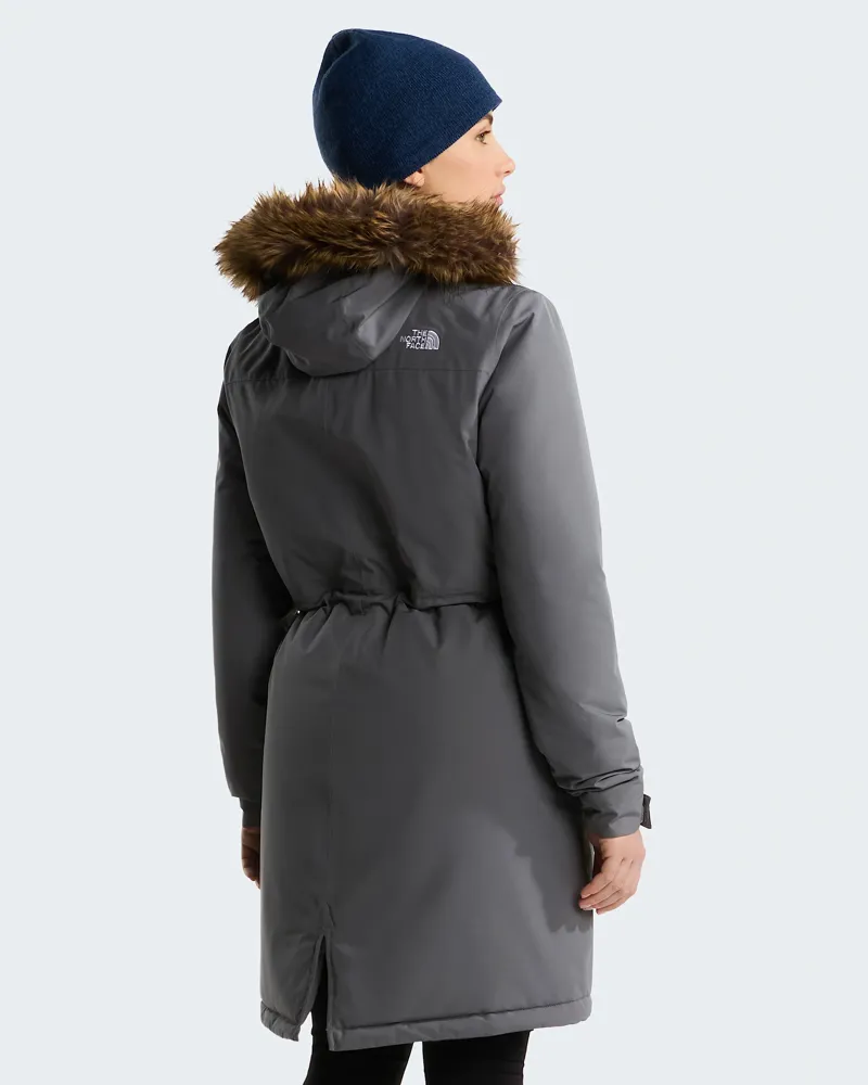 The North Face Women's Zaneck Parka in Smoked Pearl-5