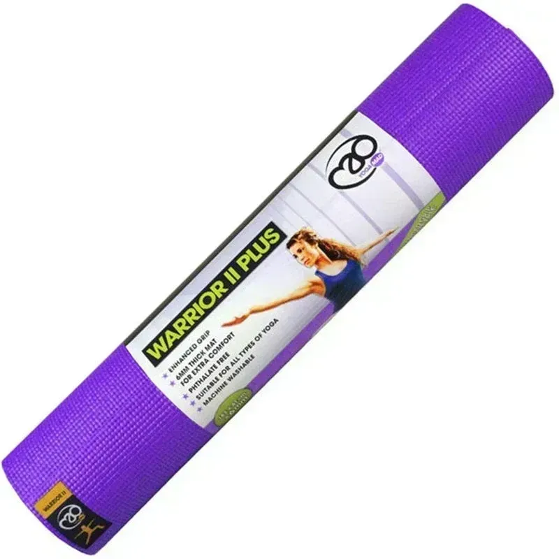 Yoga Mad Warrior II Plus Yoga Mat 6mm in Purple