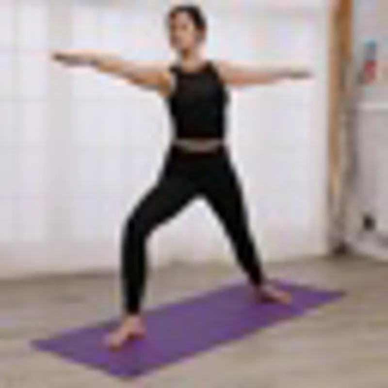 Yoga Mad Warrior II Plus Yoga Mat 6mm in Purple-1