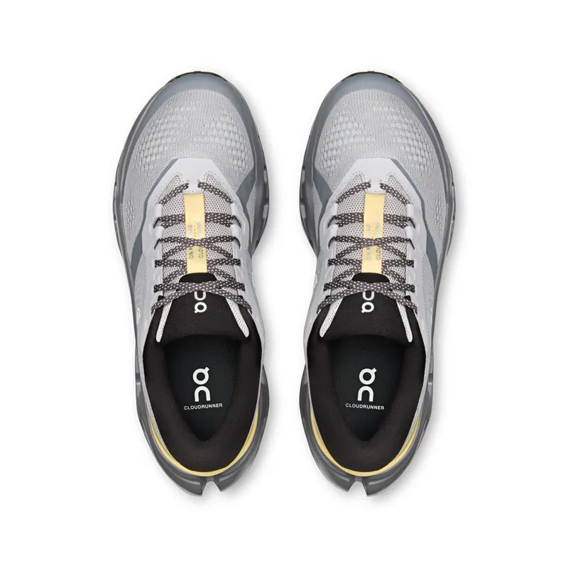 On Men's Cloudrunner 3 Running Shoes in Platinum / Squash-3