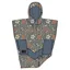All In Womens V Poncho in Flore Blue