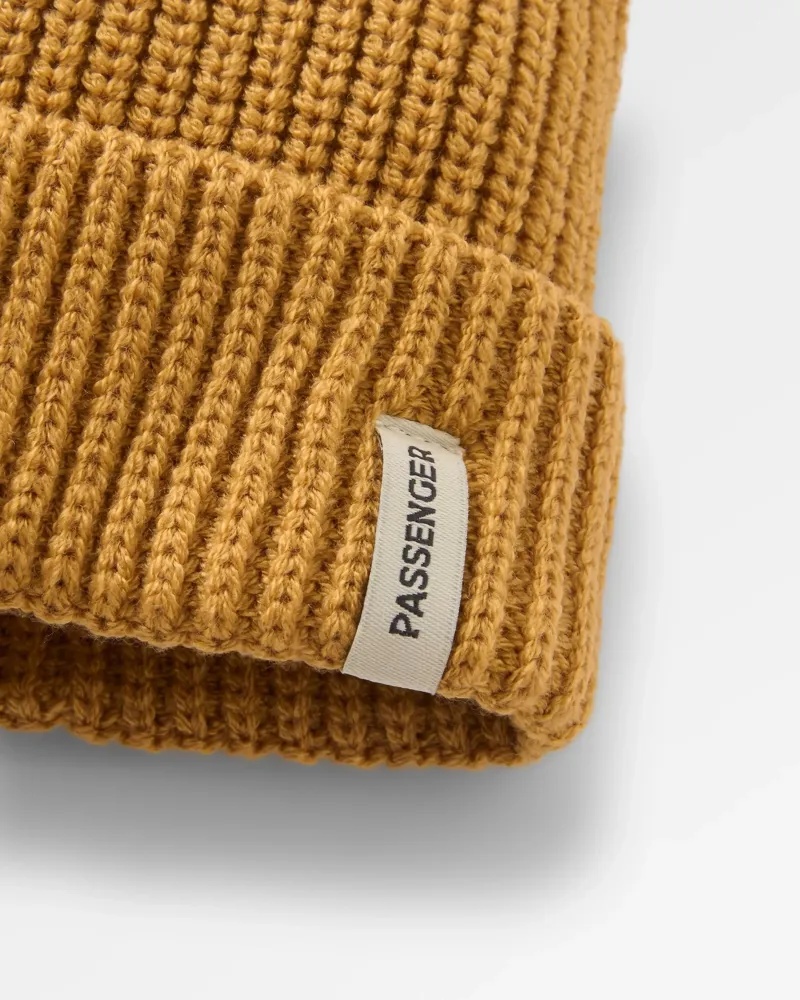 Passenger Compass Recycled Beanie in Dusty Ochre-1
