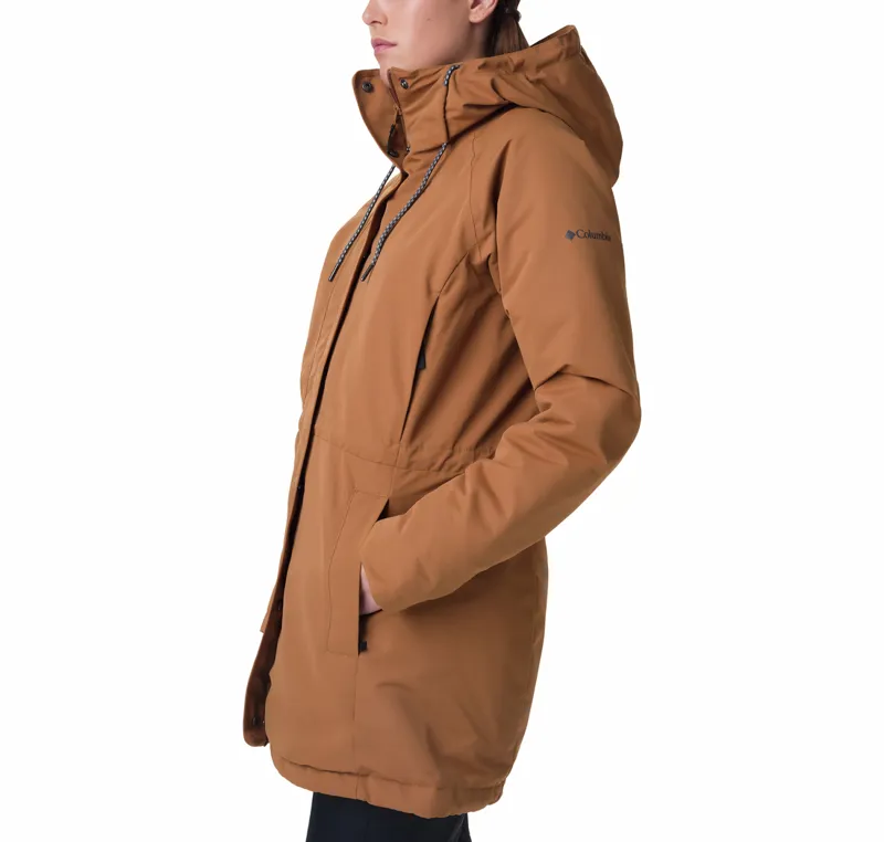 Columbia Women's South Canyon Sherpa Lined Jacket in Camel Brown / Chalk-2