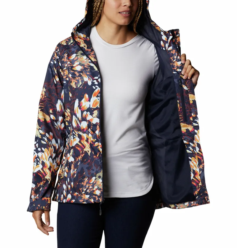 Columbia Women's Splash a Little II Jacket in Dark Nocturnal Florescence Print-3