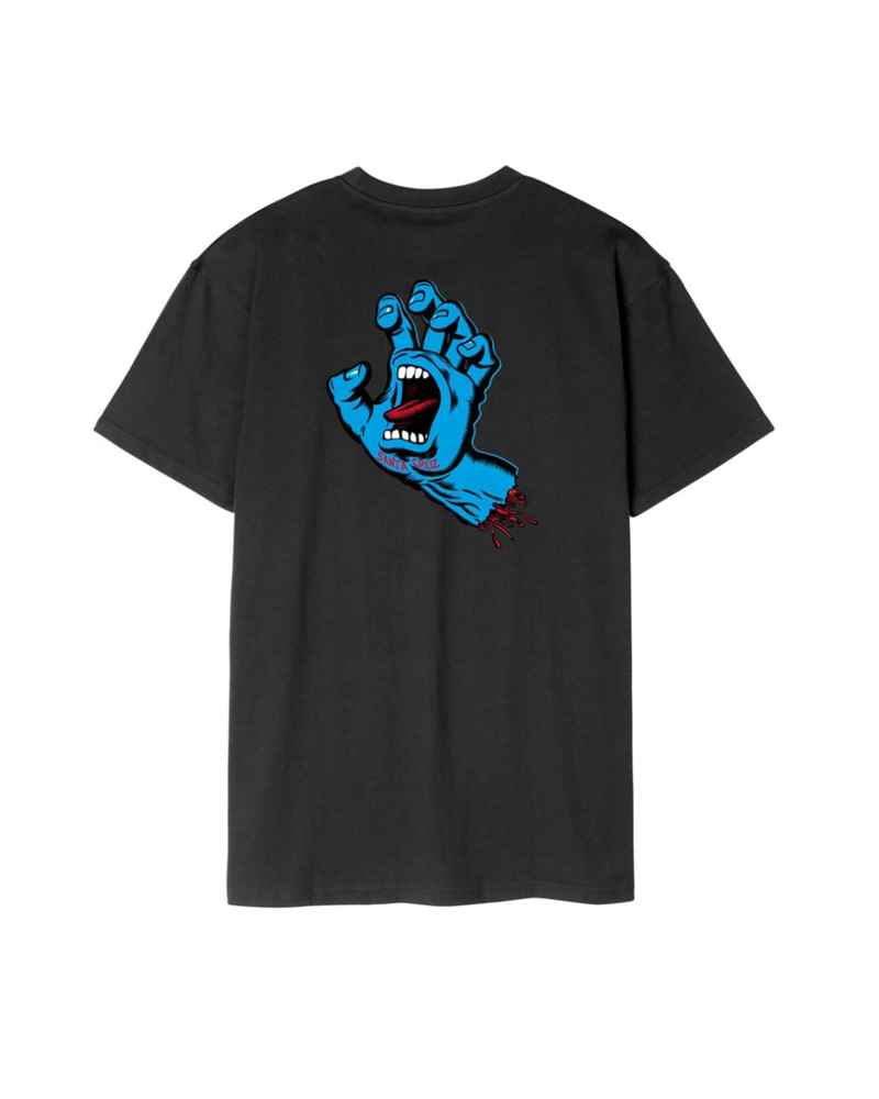 Santa Cruz Mens Screaming Hand Chest T-Shirt in Black-1