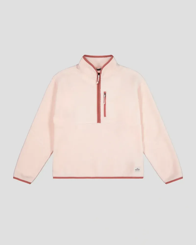 Kathmandu Trailhead Womens Fleece 1/4 Zip in Peachy