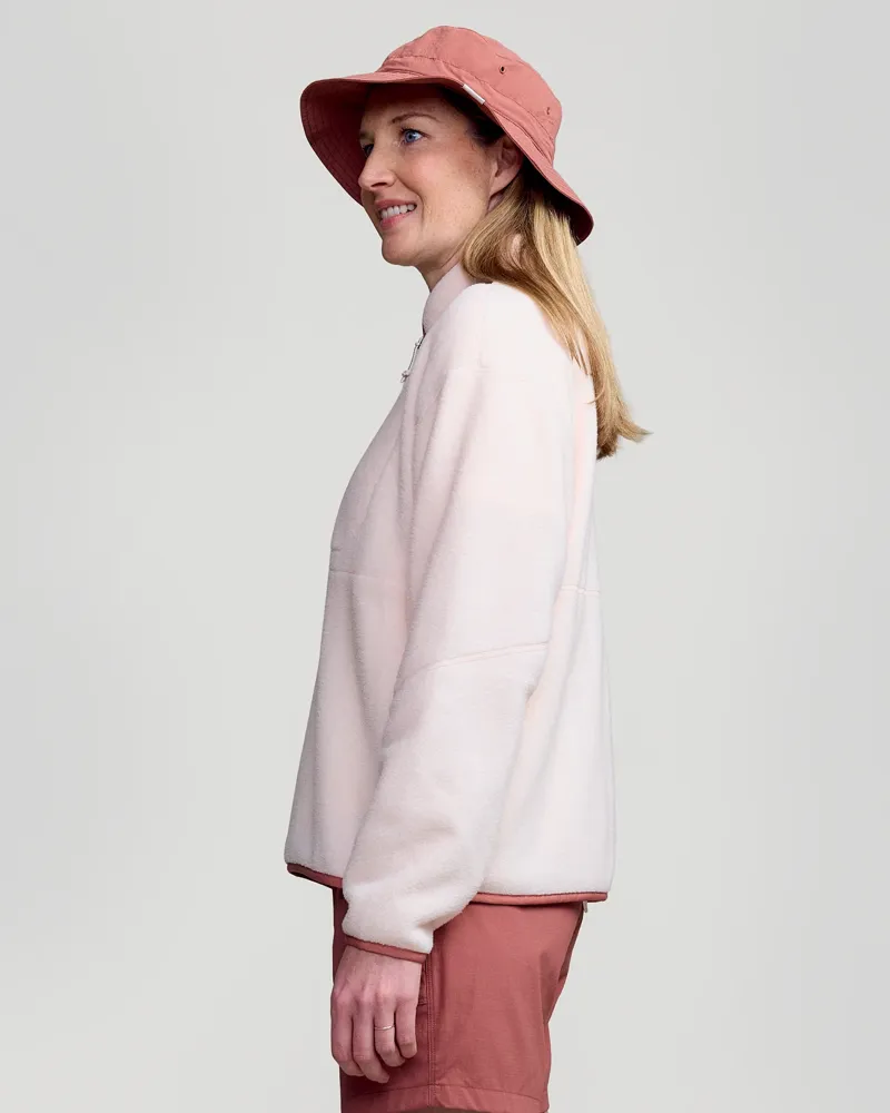 Kathmandu Trailhead Womens Fleece 1/4 Zip in Peachy-3