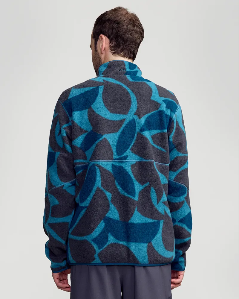 Kathmandu Trailhead Mens Fleece 1/4 Zip Pullover in Washed Blue-3
