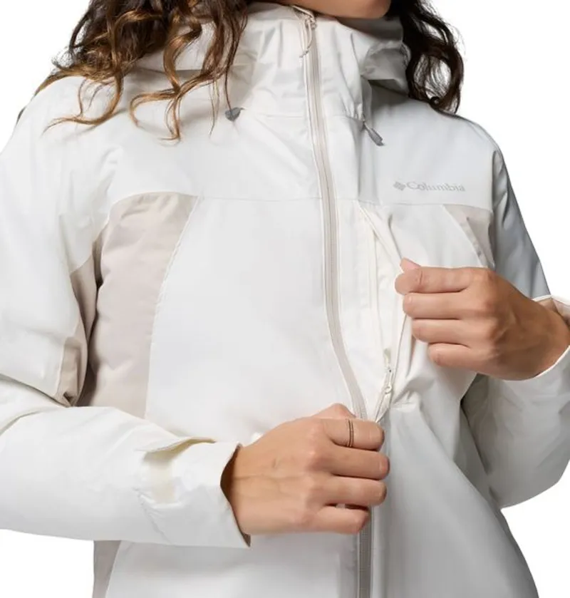 Columbia Womens Inner Limits Insulated Jacket in Sea Salt / Dark Stone / Pop Zips-8
