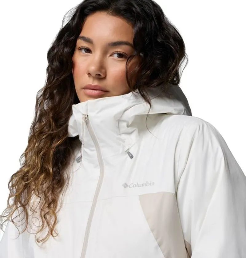Columbia Womens Inner Limits Insulated Jacket in Sea Salt / Dark Stone / Pop Zips-5