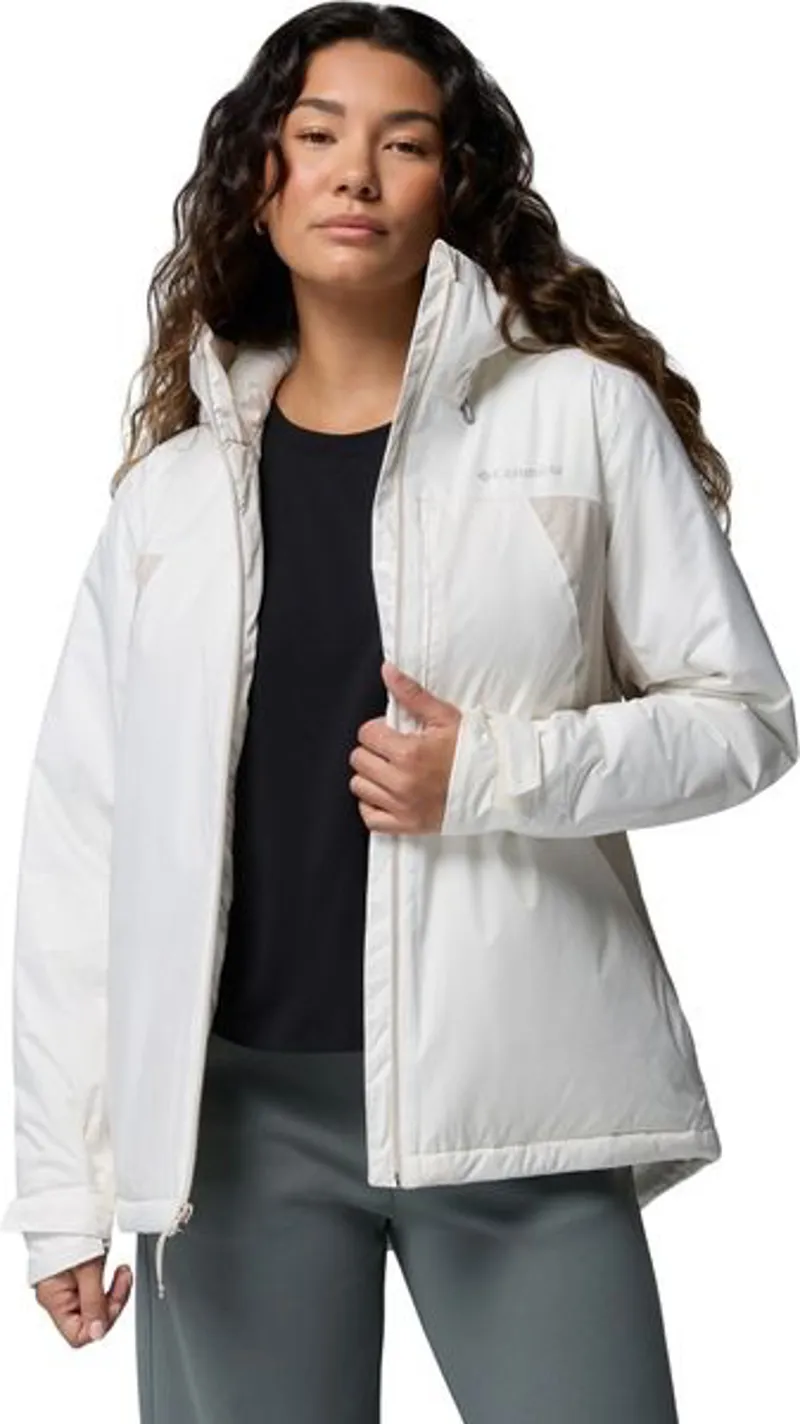Columbia Womens Inner Limits Insulated Jacket in Sea Salt / Dark Stone / Pop Zips-2
