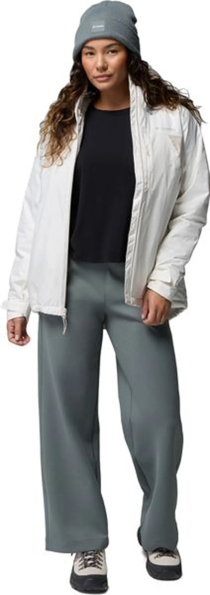 Columbia Womens Inner Limits Insulated Jacket in Sea Salt / Dark Stone / Pop Zips-3