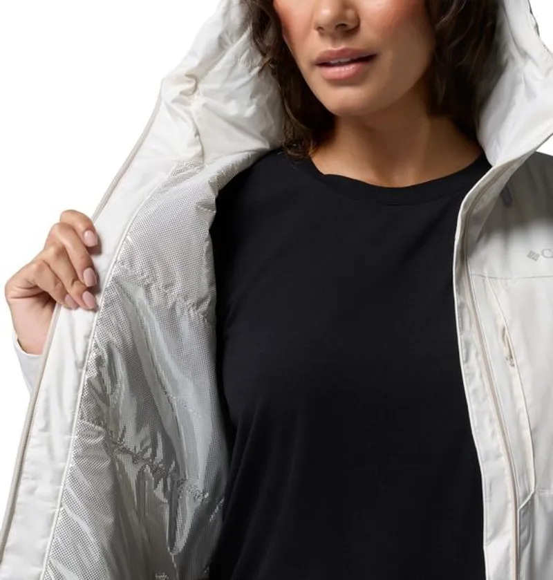 Columbia Womens Inner Limits Insulated Jacket in Sea Salt / Dark Stone / Pop Zips-9