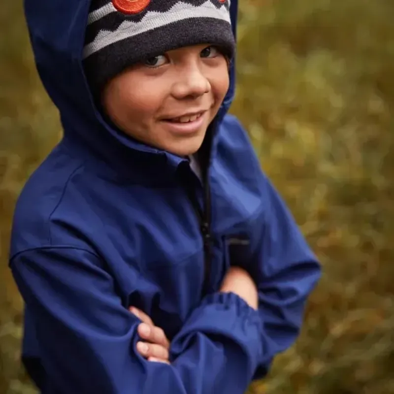 Barts Kids Riffles Beanie 50-53 in Charcoal-1