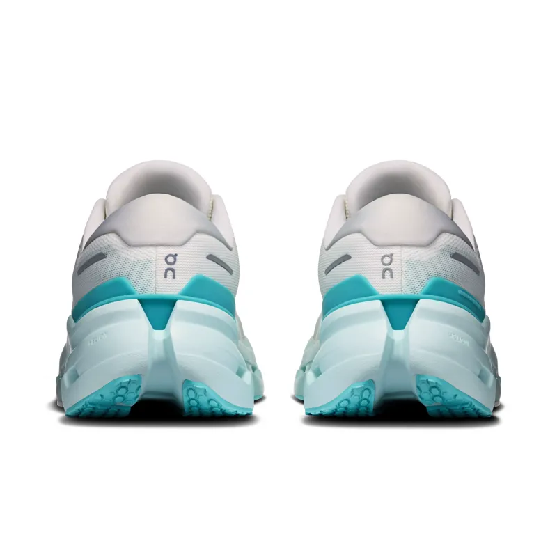 On Womens Cloudrunner 3 Running Shoes in Ivory / Aquamarine-4