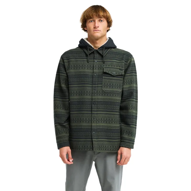 Billabong Mens Furnace Bonded Jacquard Fleece in Black-2