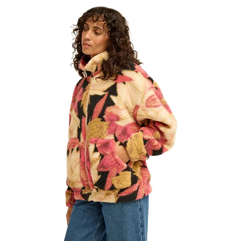 Billabong Womens First Light Half Zip Fleece in Curry-1