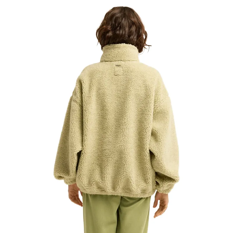 Billabong Womens Run The Road Fleece in Smoke Green-3