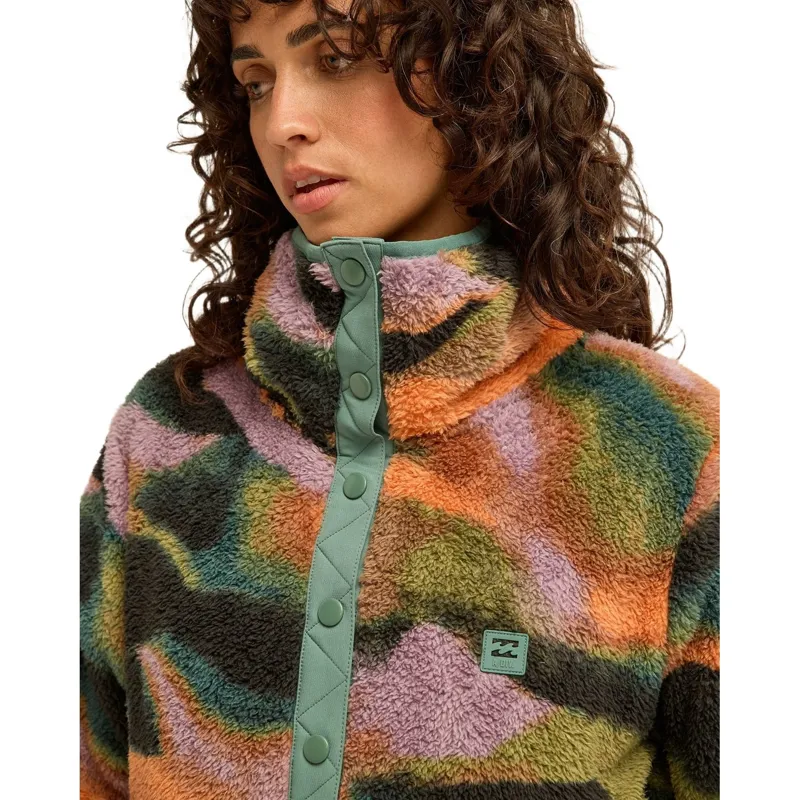 Billabong Womens Switchback Pullover in Black Multi-5