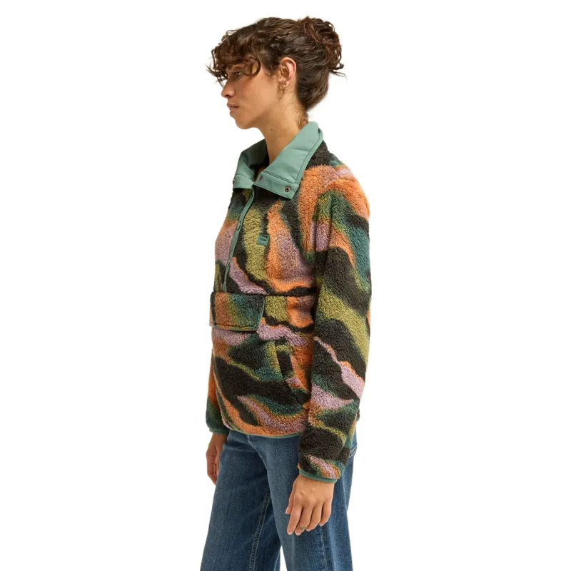 Billabong Womens Switchback Pullover in Black Multi-2