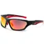 Bloc Beck Sports Sunglasses - Matt Black with Red Mirror Lens