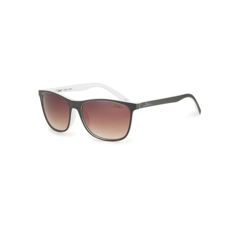 Bloc Coast Sunglasses - Brown / White With Brown Gradient Lens