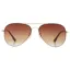 Bloc West Coast Sunglasses in Gold with Brown Gradient Lens