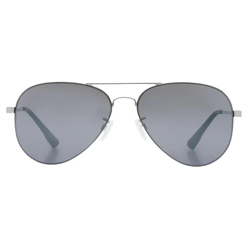 Bloc West Coast Sunglasses in Silver with Grey Lens-1
