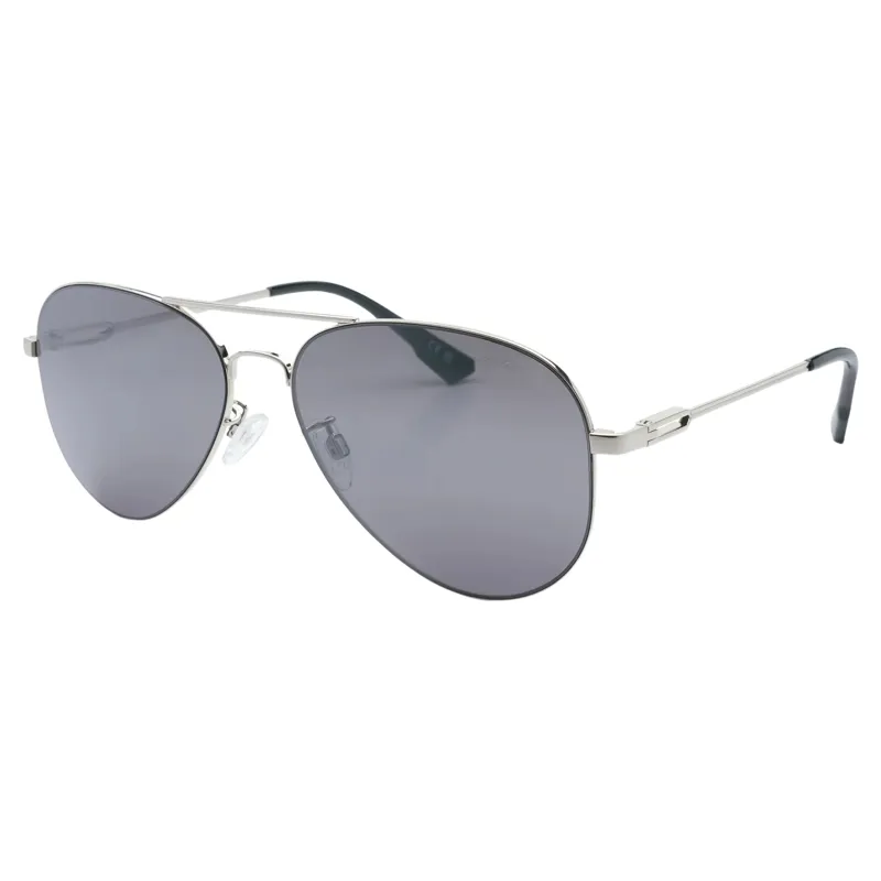 Bloc West Coast Sunglasses in Silver with Grey Lens