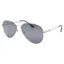Bloc West Coast Sunglasses in Silver with Grey Lens