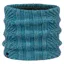 Buff Akna Knitted and Fleece Neck Warmer in Tourmaline