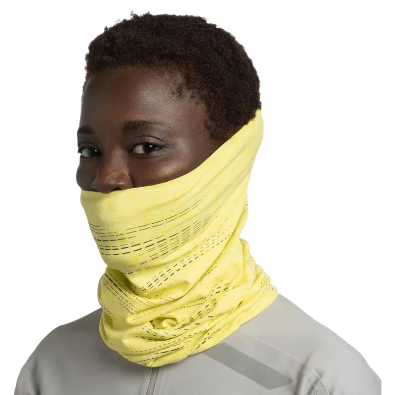 Buff Dryflx Neckwear in Solid Lime-3